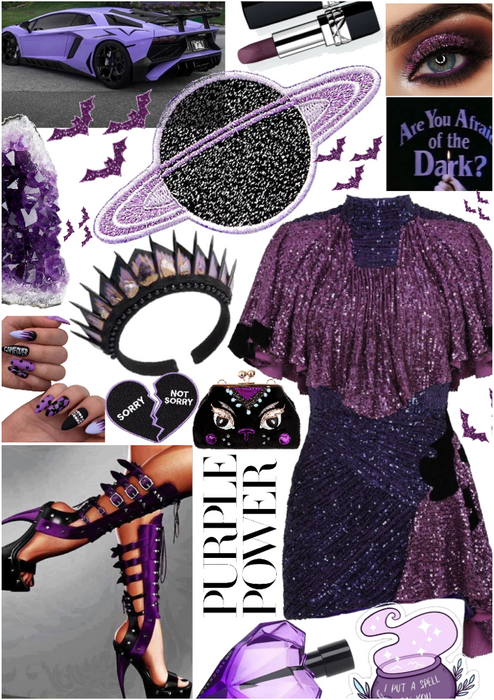 new witch 🧙‍♀️ in town purple /black edition xox