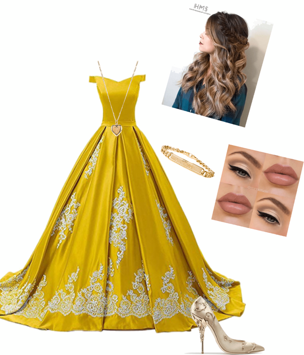 Belle-esque prom outfit