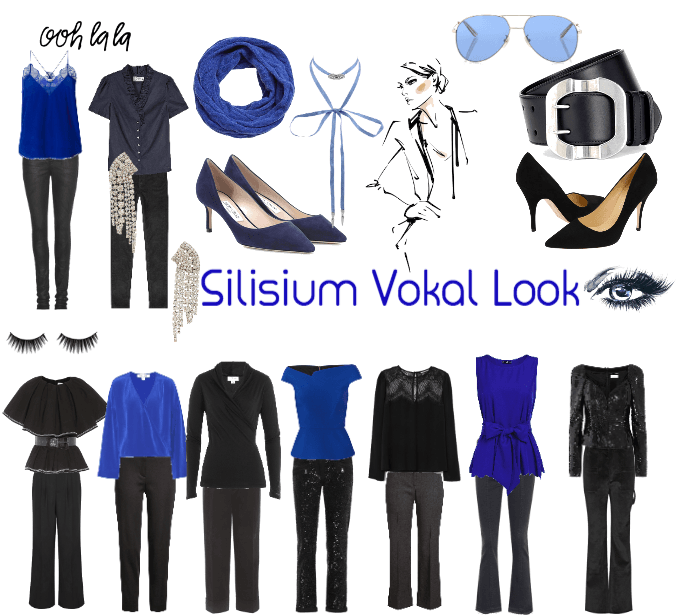 Silisium Vokal Stagewear- black and blue
