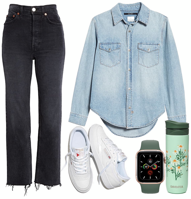 ootd chambray