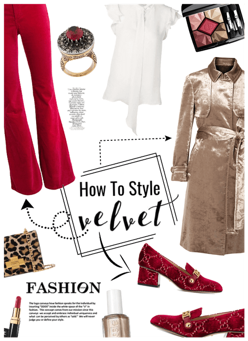 How to style Velvet/trench coat