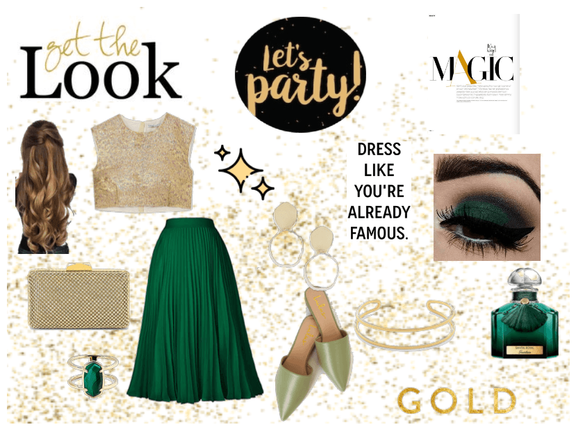 Green💚 and Gold Outfit