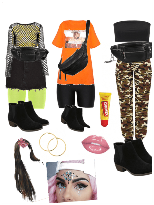 Electric picnic outfits