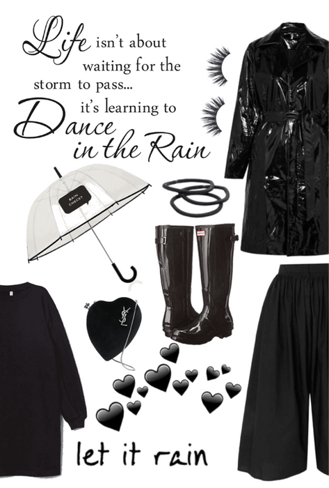 black rain outfit