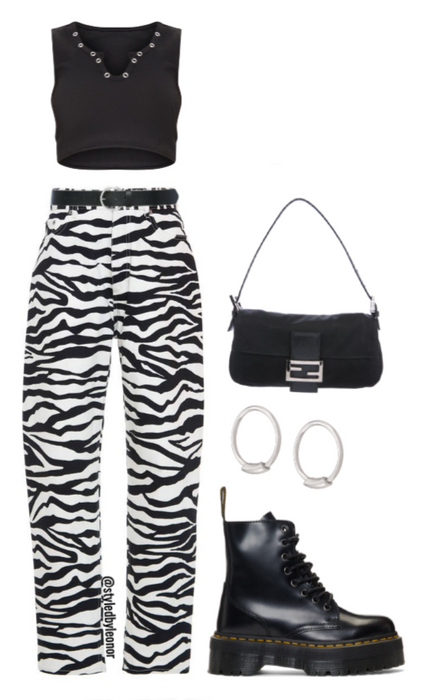 Zebra Trendy Street Wear Style