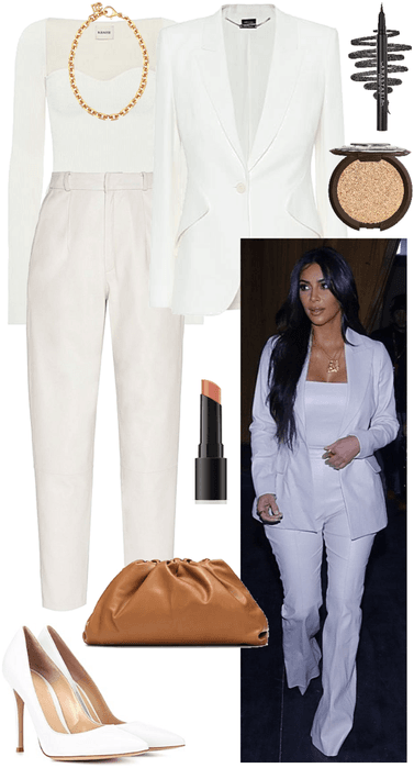 Kim Kardashian: all white