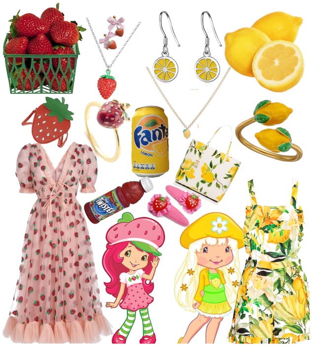 Strawberry and lemon outfit