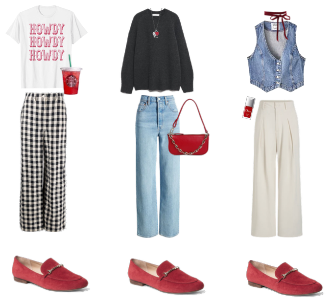 Red Loafer Outfits