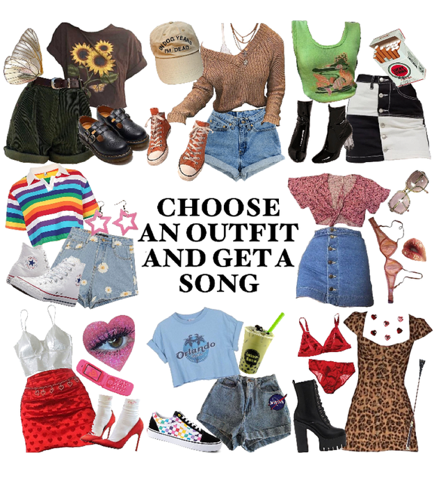 choose an outfit, get a song