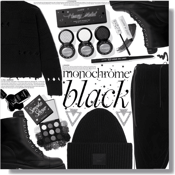 monochrome black 🖤