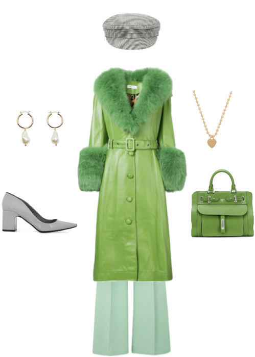 Green High Fashion Street Style