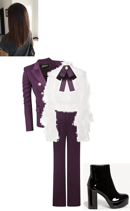Purple Suit to the Spring Fling