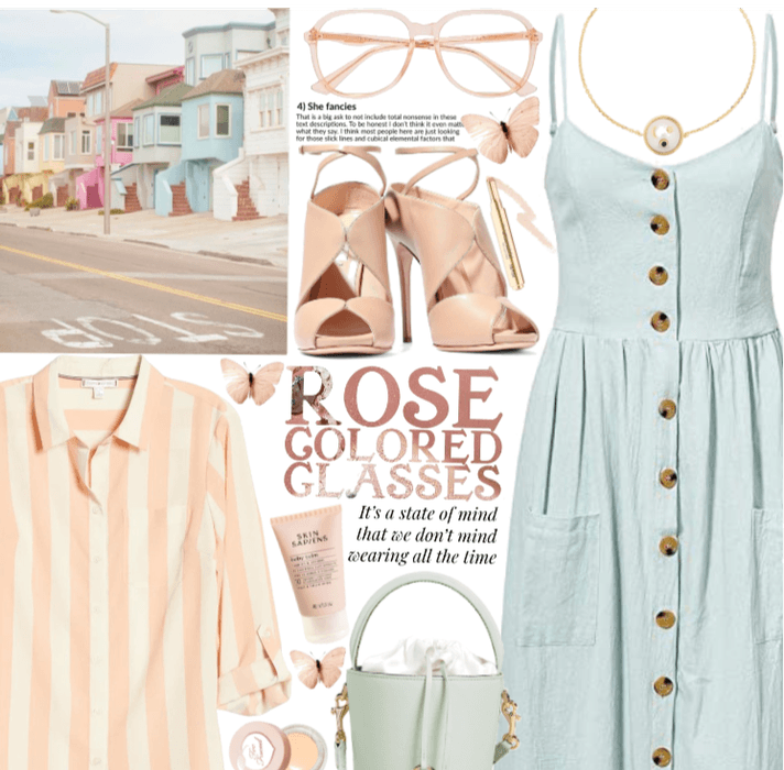 Rose colored glasses and pastels.