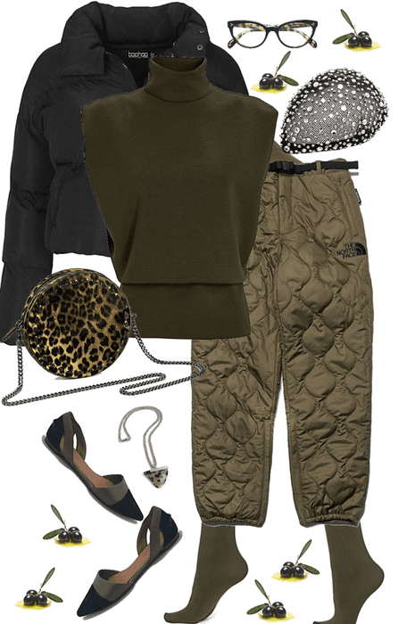 Olive and Black