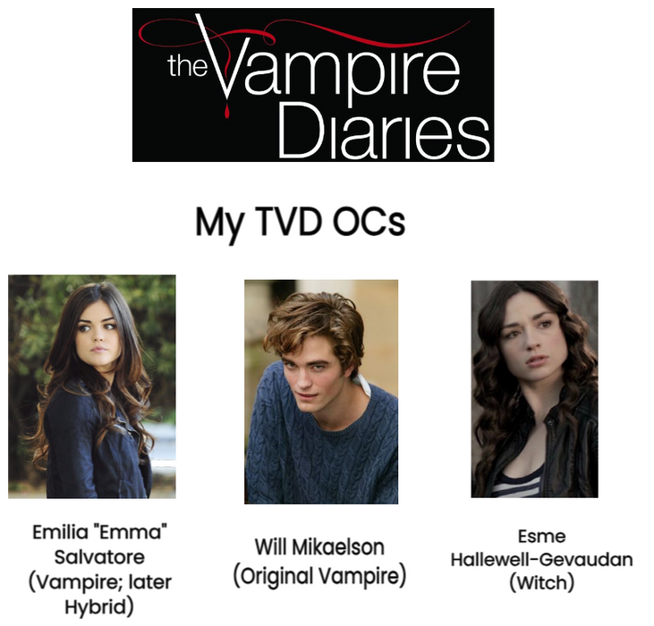 My Main “The Vampire Diaries” OCs