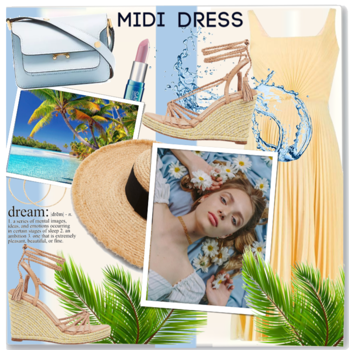 Tropical Midi Dress.