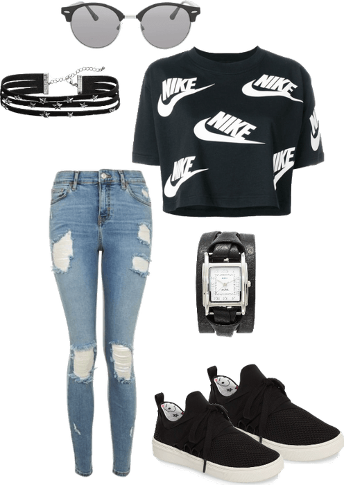 Casual Nike outfit for school