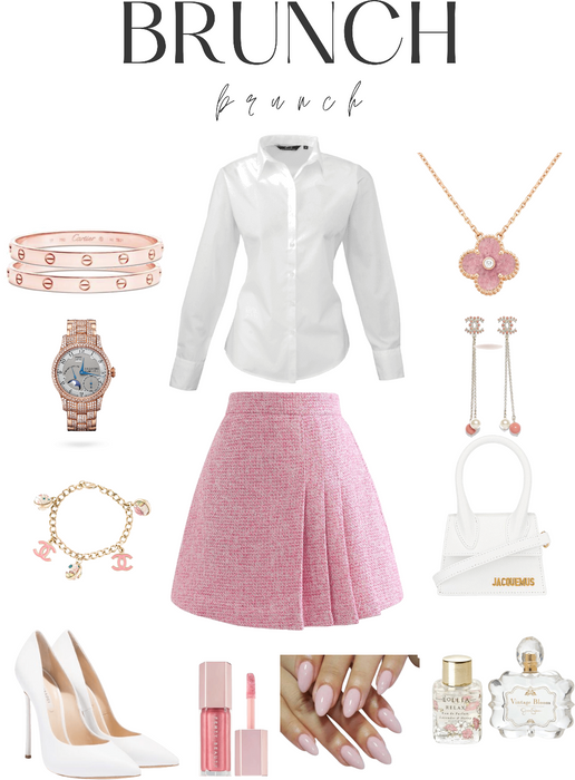 Pretty in Pink! Pink and White Outfit