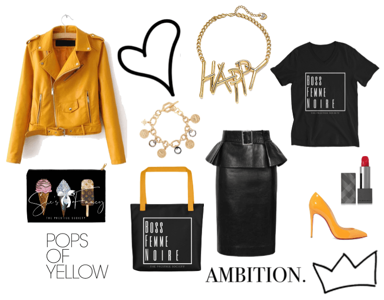 Boss Femme with a Pop of Yellow