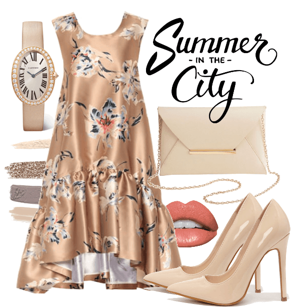 Nude Summer Dress, City day out
