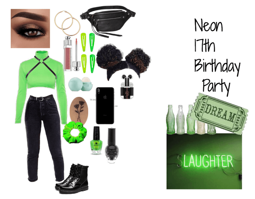 Neon 17th Birthday Party