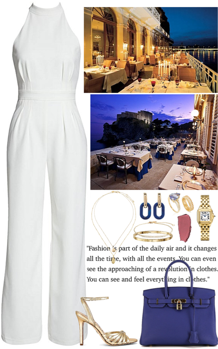 luxury outdoor restaurant outfit