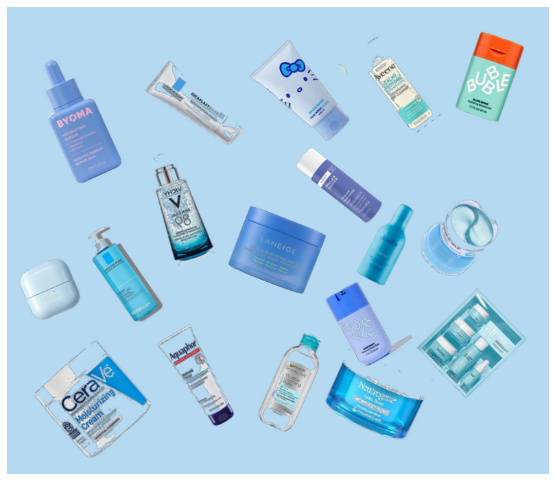 blue skincare prouducts for you!