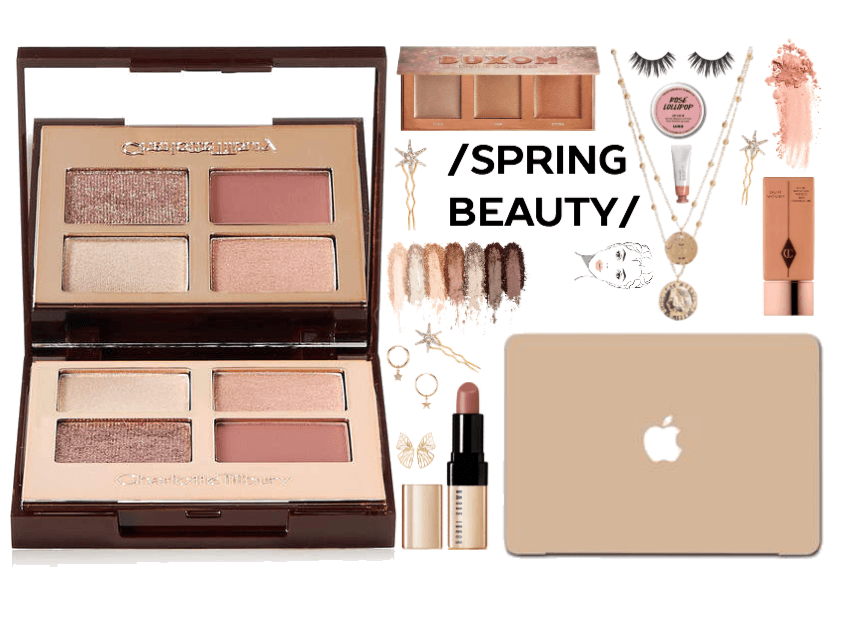 SPRING BEAUTY- ROSY PINK AND GOLD