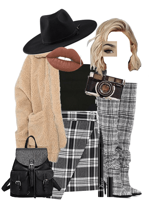 plaid layers outfit!!!