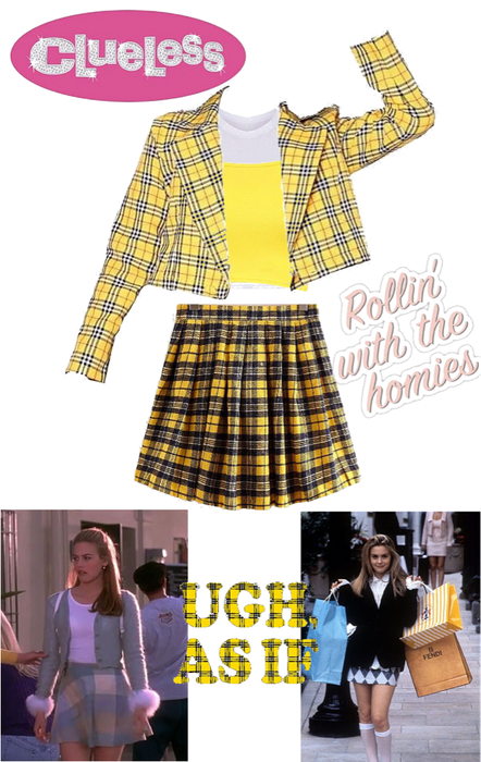 clueless👩🏼 inspired Cher yellow plaid outfit💛
