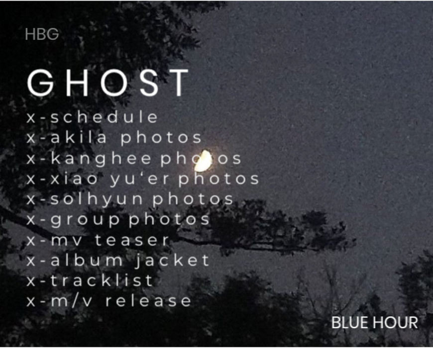 blue hour ghost schedule