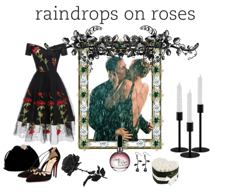 Raindrop On Roses