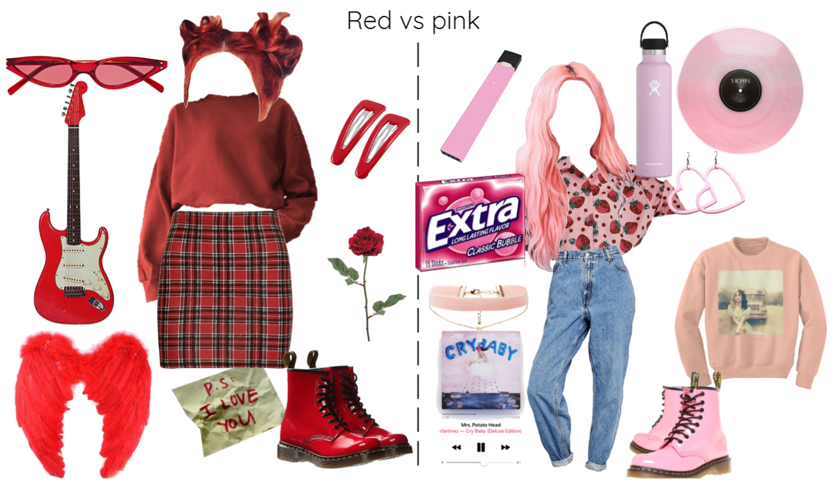 Red vs pink