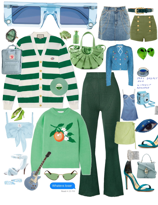 green and blue color combo