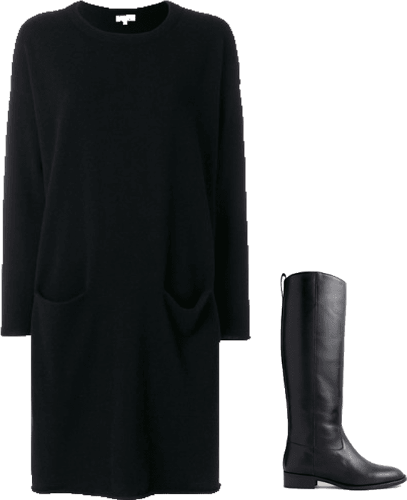 Black Sweater Dress- 4/6/18