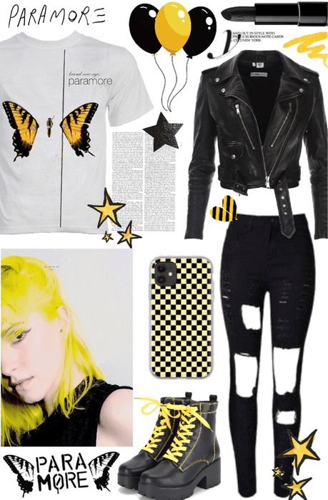 Hayley Williams black and yellow