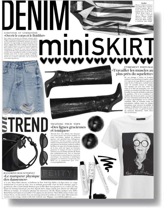 on trend: denim skirt 🖤