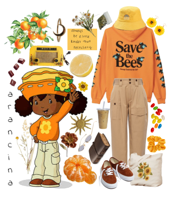 orange blossom inspired outfit