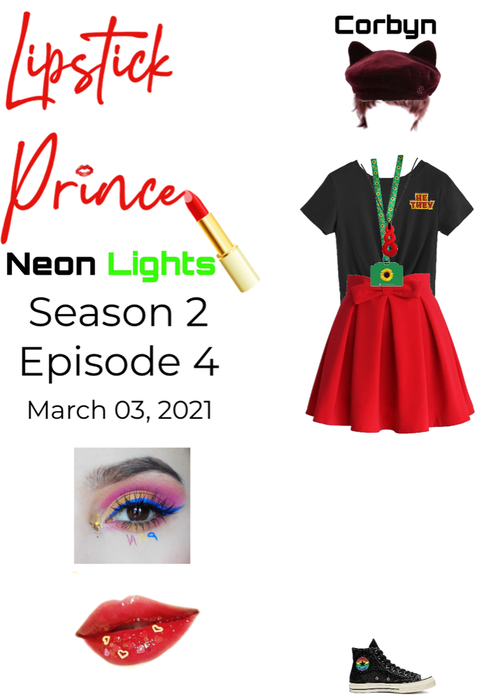 Neon Lights Corbyn on Lipstick Prince S2Ep4