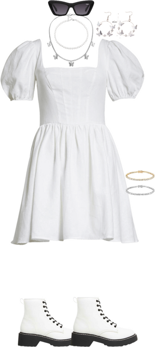 white dress for summer