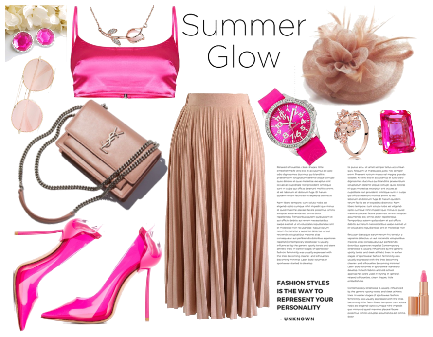 pink summer glow