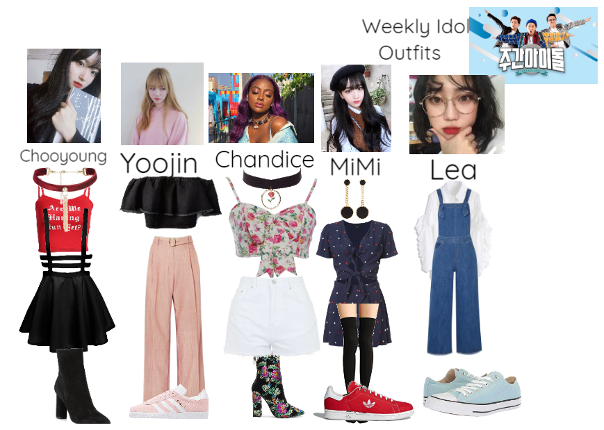Star's Weekly Idol outfits