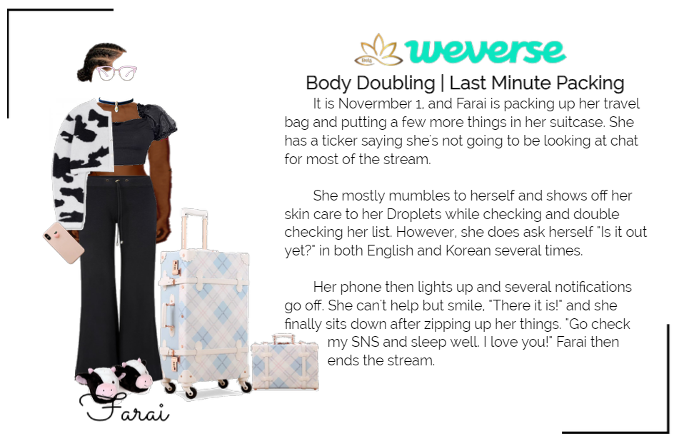 Dei5 Iris Live Body Doubling | Last Minute Packing