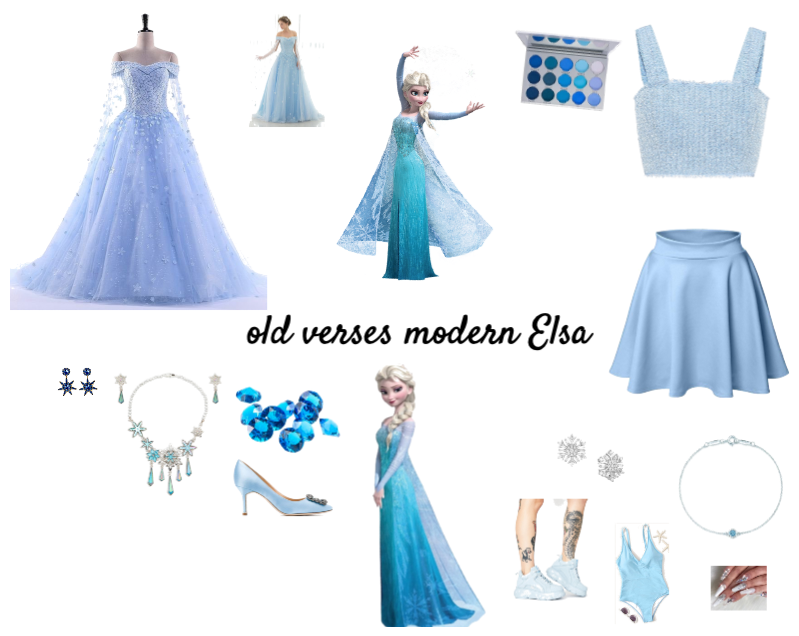 modern Elsa vs old Elsa