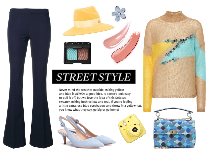 Yellow and Teal - Street Style