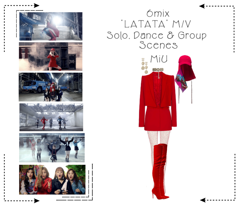 《6mix》'LATATA' Music Video-MiU's 1st Outfit Scene