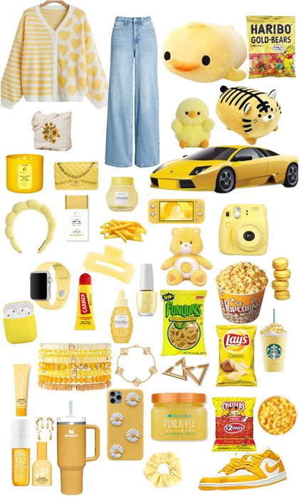 yellow girl aesthetic