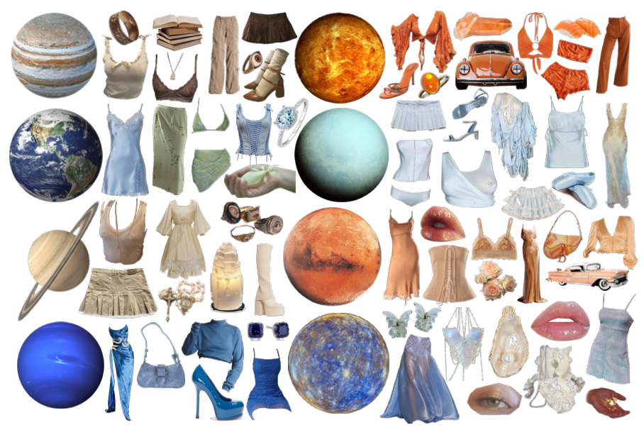 Planets and their outfits