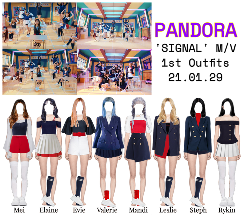 "SIGNAL" 1st Outfits