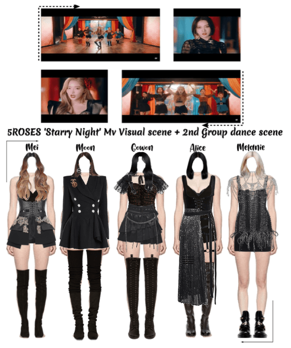 5ROSES 'Starry Night' Mv Visual + 2nd Dance Scene